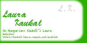 laura kaukal business card